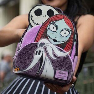 Loungefly Disney Nightmare Before Christmas Glow in Dark Mini Backpack NWT